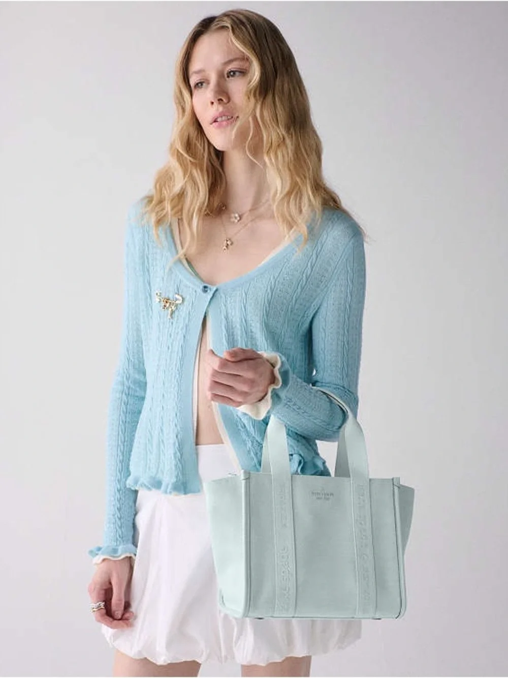 Kate Spade New York Kip Canvas Small Tote Crossbody Bag